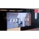 Дизайнерская видеостена, встроенная в мебельные конструктивы зоны ресепшн Farfetch